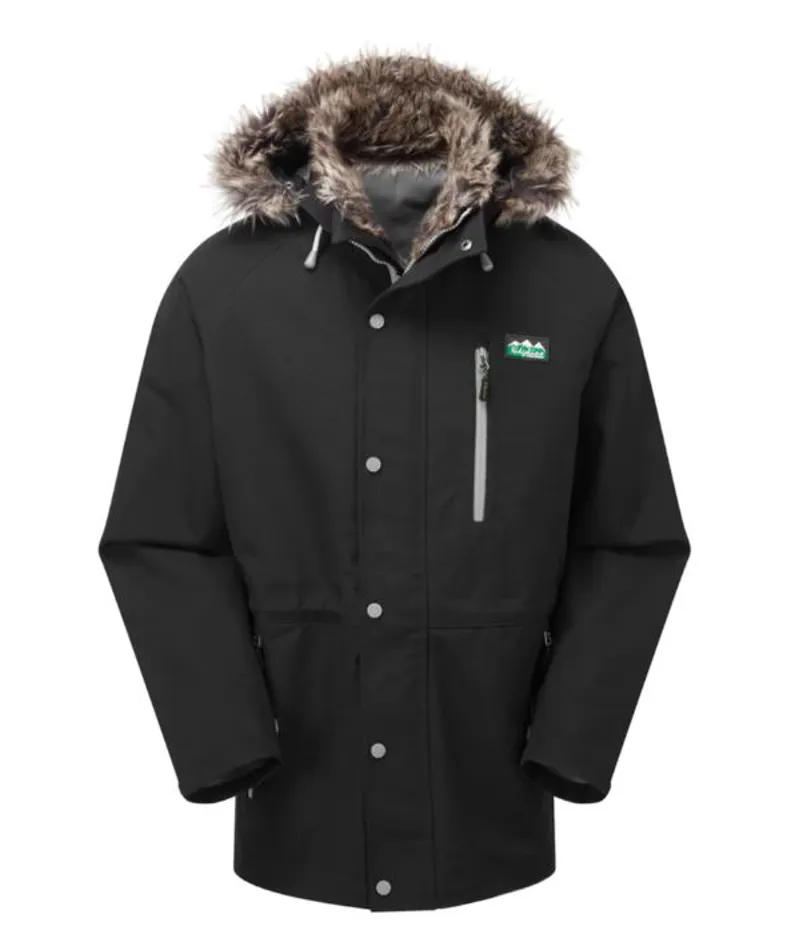 Ridgeline Monsoon Artic Fox Jacket in Black